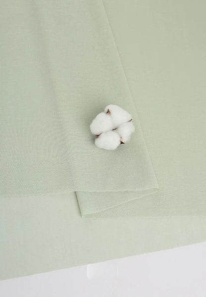 Cotton Lining Fabric, Anti-Static Solid, for Dress, Blouse & Skirt Linings - Pea Green
