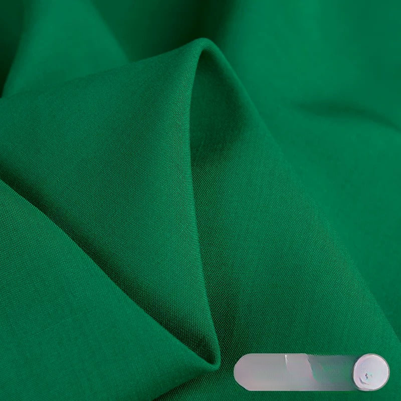 Rayon Fabric, Soft Plain Solid, for Baby Sleepwear, Dresses & Summer Wear - Green