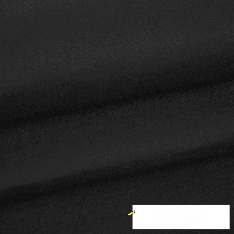Cotton Lining Fabric, Plain Solid, for Baby Clothing, Dresses & Linings - Black