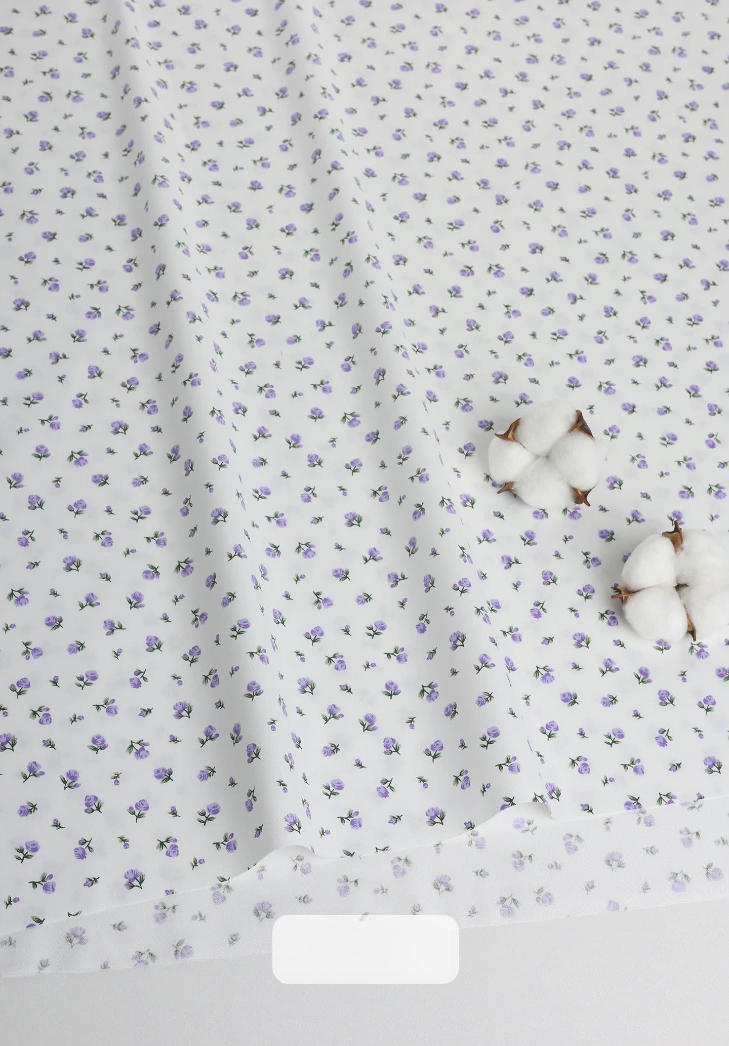 Cotton Fabric, Country Floral Prints, for Dresses, Skirts & Patchwork - Lavender Flower Note