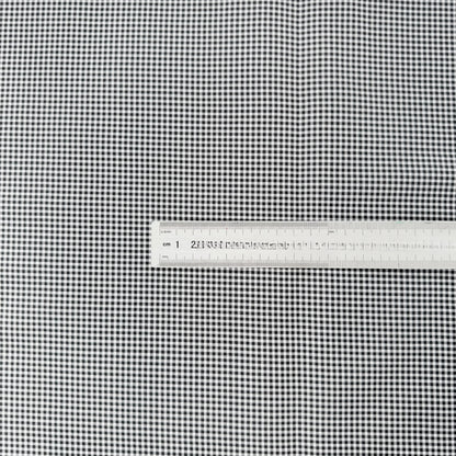 Cotton Print Fabric, Black & White Motifs, for Dollwear, Tablecloths & Scrunchies - Black Fine Gingham