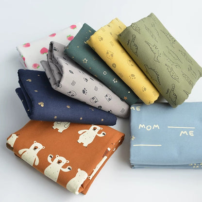 Brushed Cotton Flannel Fabric, Kids Prints, for Kids' Wear, Pajamas & DIY