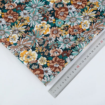 Poly Retro Floral Fabric, for Hair Accessories & Crafts - Necklace Spray