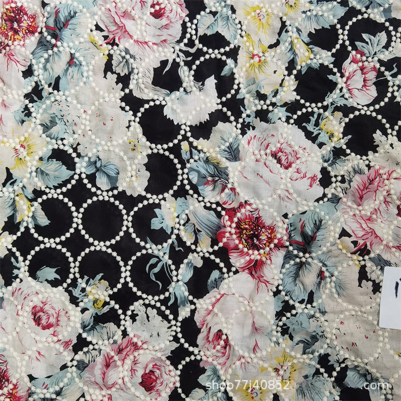 Ramie Cotton Embroidery Fabric, 55 in Wide