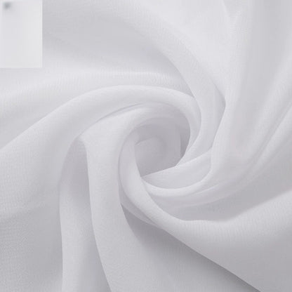 Chiffon Fabric, Semi-Sheer Solid, for Dresses, Blouses & Linings - Bleached White