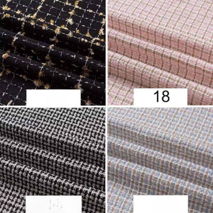 Wool Blend Tweed Fabric, Check, 59 in Wide