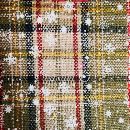 Christmas Plaid Fabric By The Yard | 13 Colors, 55" Wide for Holiday Decor & Christmas Craft - 3# Apricot