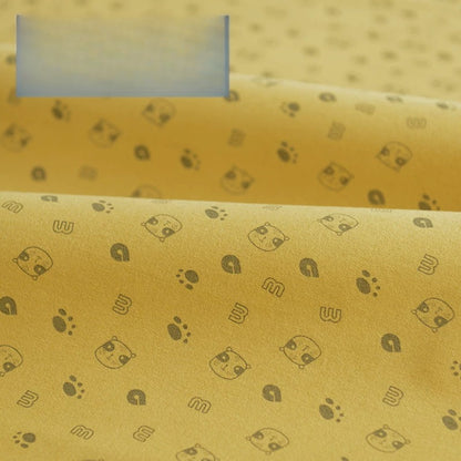 Brushed Cotton Flannel Fabric, Kids Prints, for Kids' Wear, Pajamas & DIY - Oat Panda