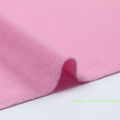 Fleece Fabric, Short Pile Solid, for Jackets, Linings & Plush Toys - Jade Pink