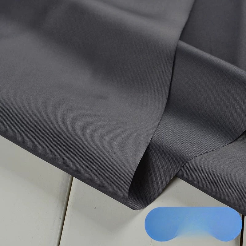 Satin Lining Fabric, Anti-Static, for Suits, Coats, Bags & Linings - Dark Gray