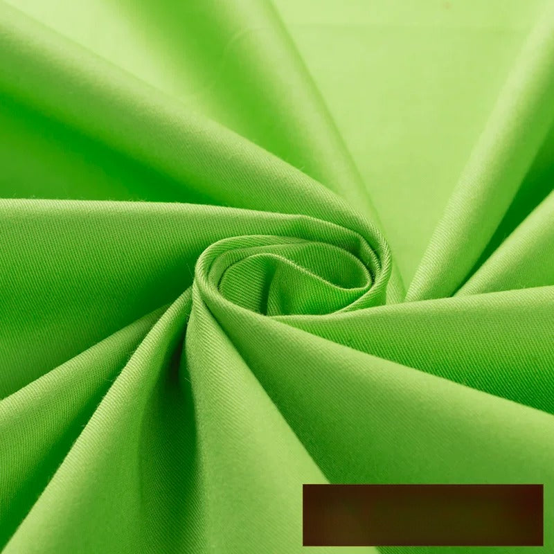 Cotton Twill Fabric, Solid, for Shirts, Bedding & Embroidery - Light Green