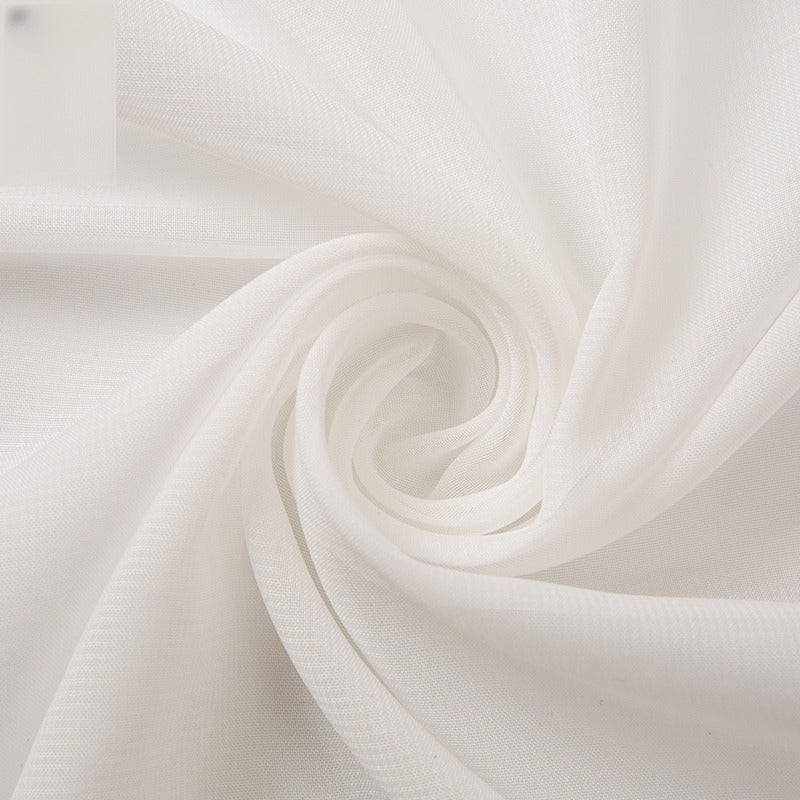 Opaque Chiffon Fabric, Solid, for Hanfu Linings, Dresses & Blouses - Off-White