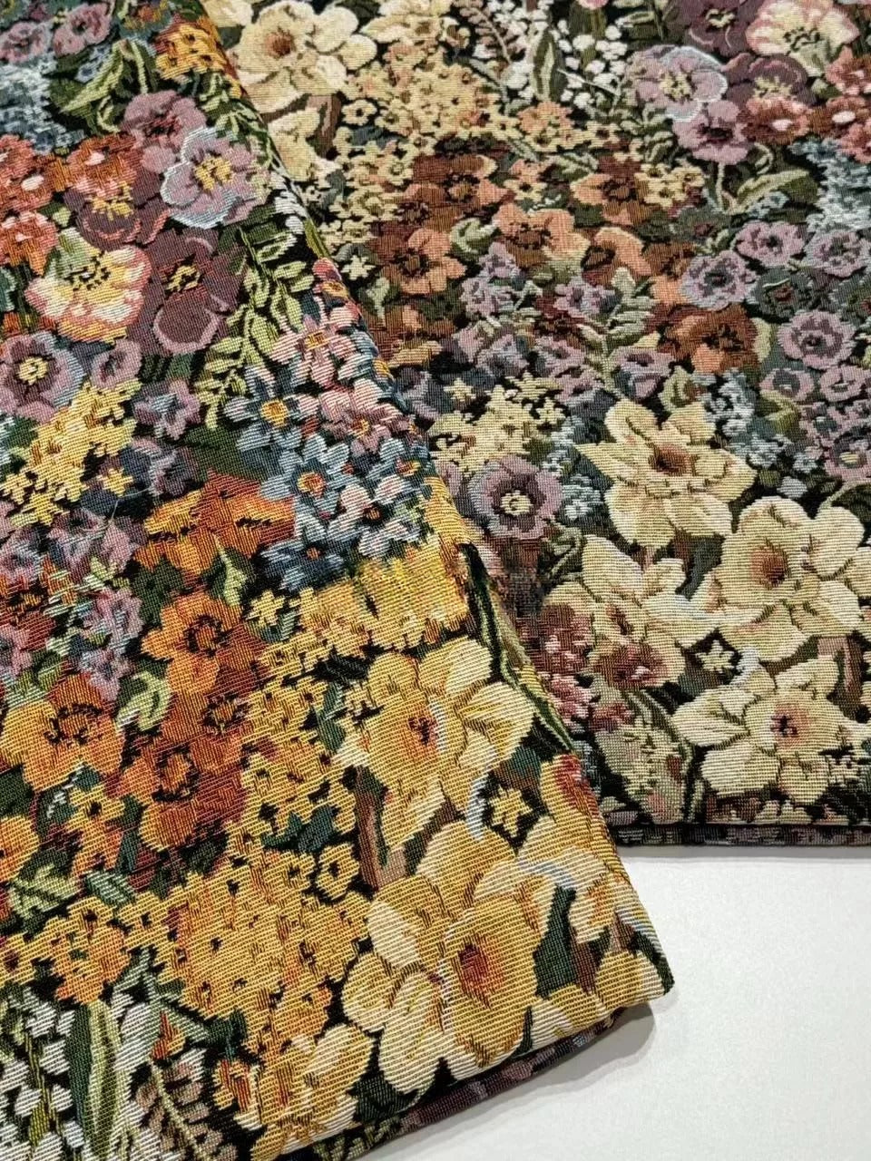 Monet Dandelion Jacquard Fabric, for Tablecloths & Cushions