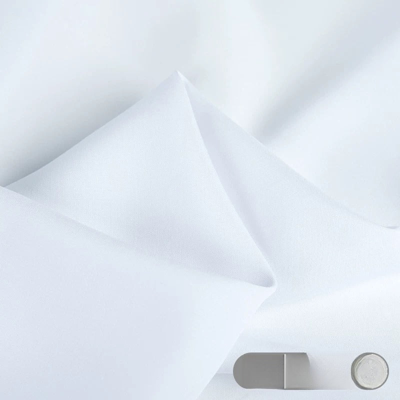 Rayon Fabric, Soft Plain Solid, for Baby Sleepwear, Dresses & Summer Wear - Bleached White
