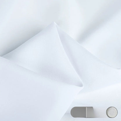 Rayon Fabric, Soft Plain Solid, for Baby Sleepwear, Dresses & Summer Wear - Bleached White