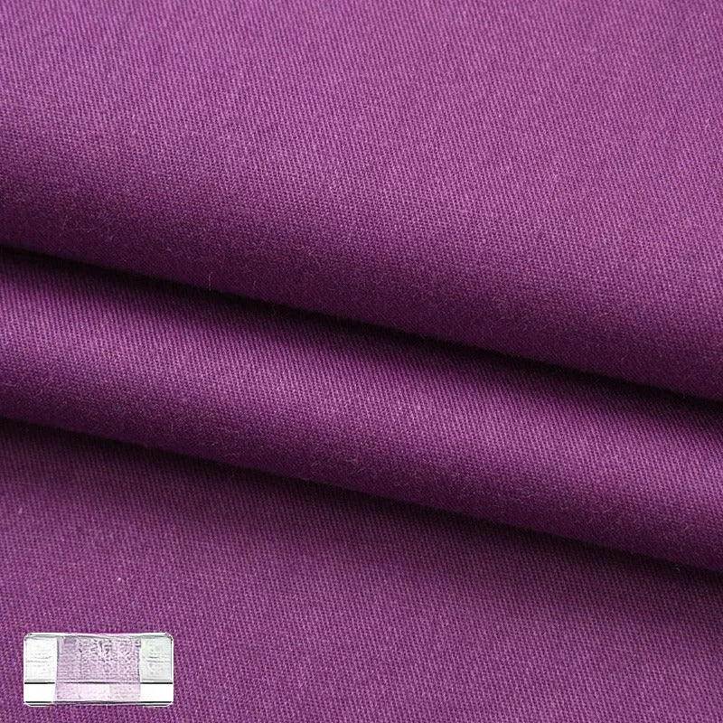 Cotton Twill Fabric, Solid, for Shirts, Bedding & Embroidery - Purple