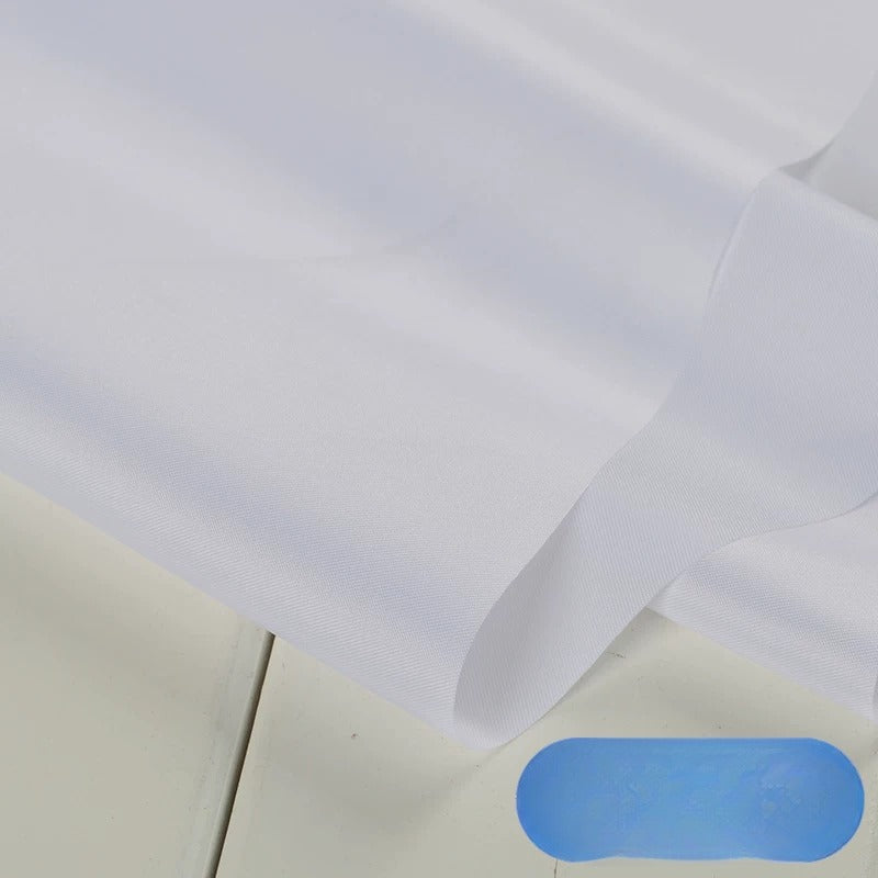 Satin Lining Fabric, Anti-Static, for Suits, Coats, Bags & Linings - Bleached White