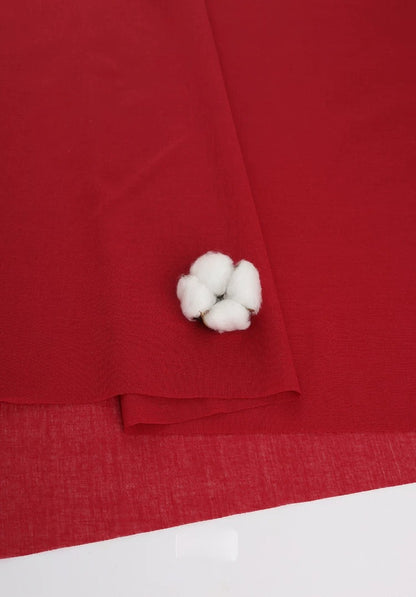 Cotton Lining Fabric, Anti-Static Solid, for Dress, Blouse & Skirt Linings - Wine Red
