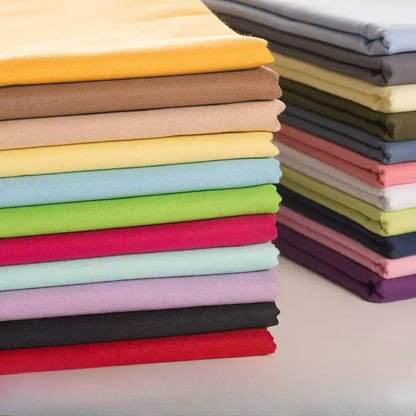 Cotton Twill Fabric, Solid, for Shirts, Bedding & Embroidery