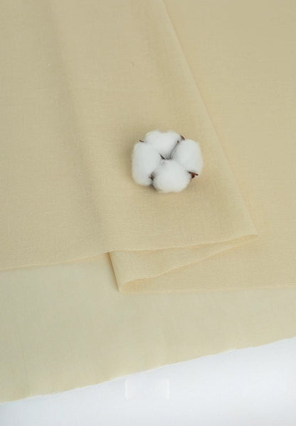 Cotton Lining Fabric, Anti-Static Solid, for Dress, Blouse & Skirt Linings - Apricot