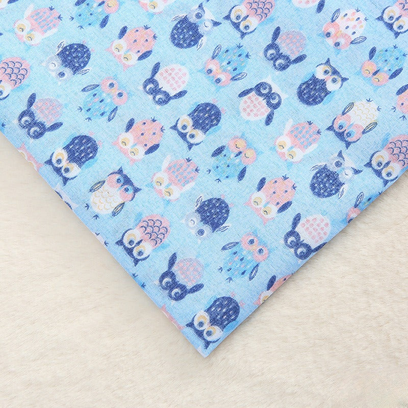 Polyester Owl Print Fabric, for Kids' Bags & Toys