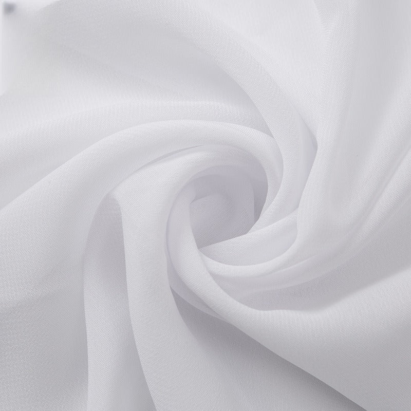 Opaque Chiffon Fabric, Solid, for Hanfu Linings, Dresses & Blouses