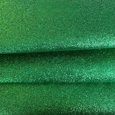 Chunky Glitter Fabric By The Yard | 25 Colors, 59" Wide for Wedding Decor & Hand Craft - Green