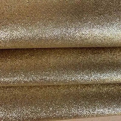 Chunky Glitter Fabric By The Yard | 25 Colors, 59" Wide for Wedding Decor & Hand Craft - Rose Gold