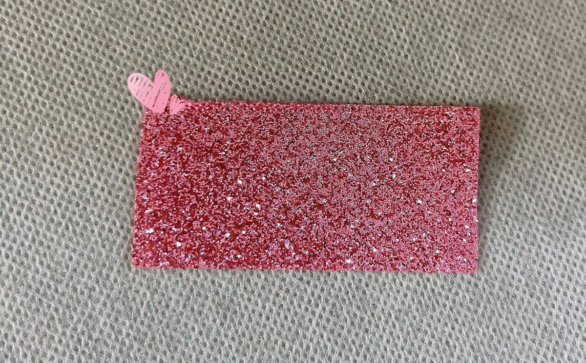 Chunky Glitter Fabric By The Yard | 25 Colors, 59" Wide for Wedding Decor & Hand Craft - Rose Pink