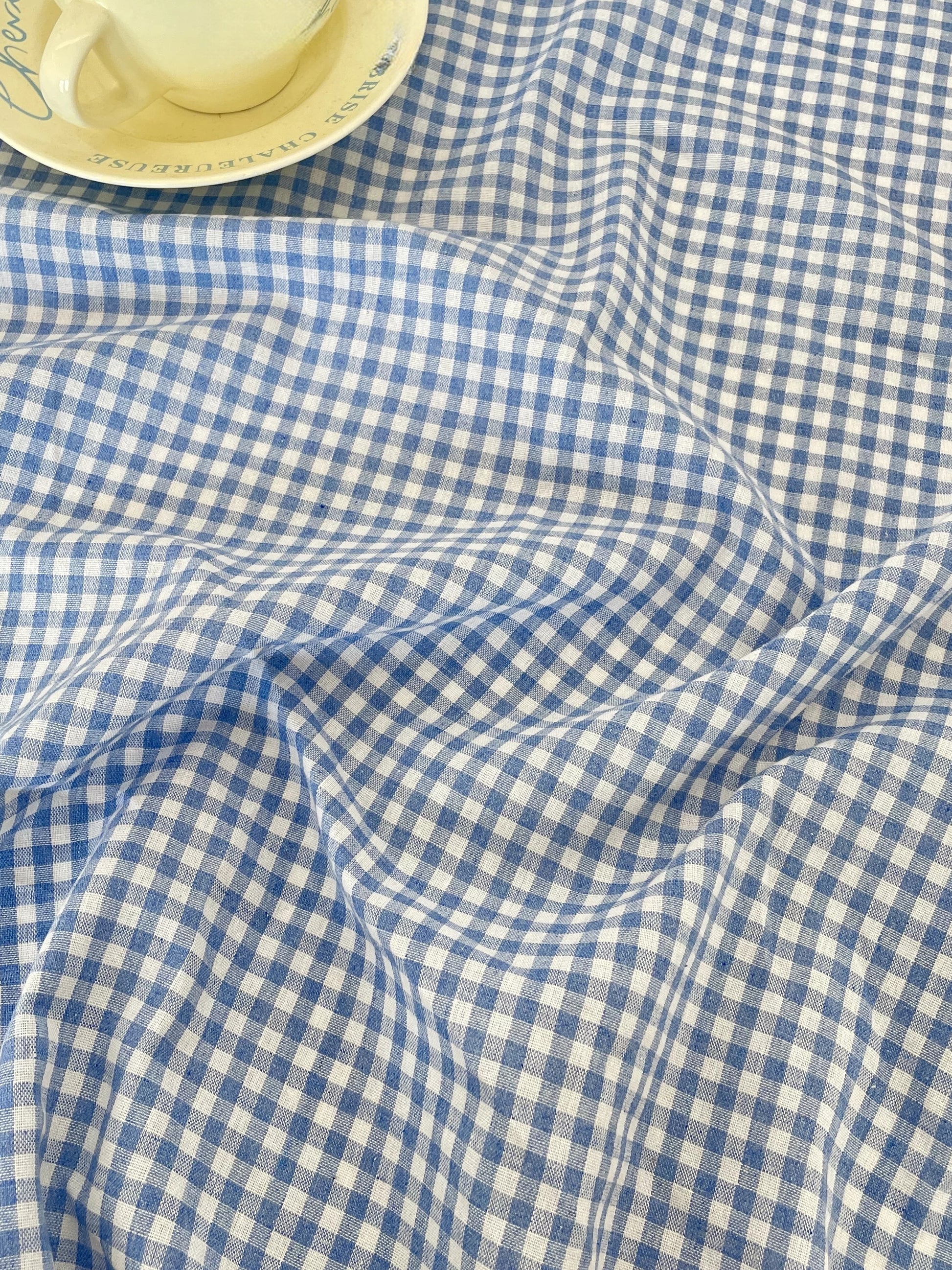 Cotton Gingham Check Fabric, for Shirts & Cushions