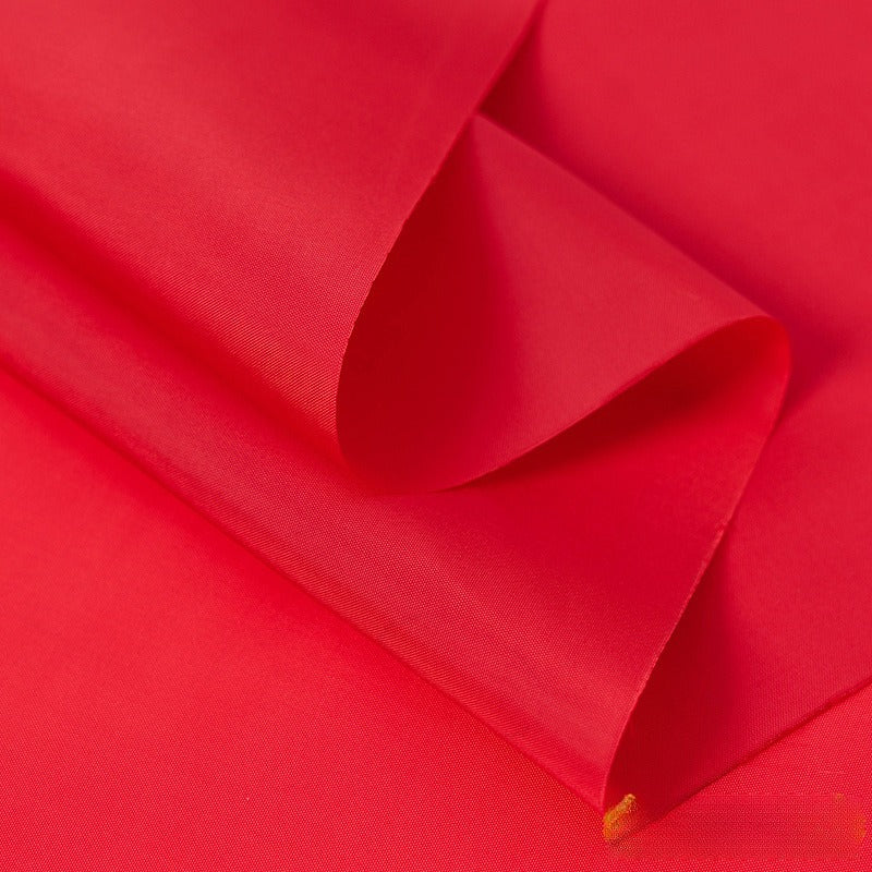 Polyester Taffeta Lining Fabric, Solid, for Suits, Coats & Bags - Red
