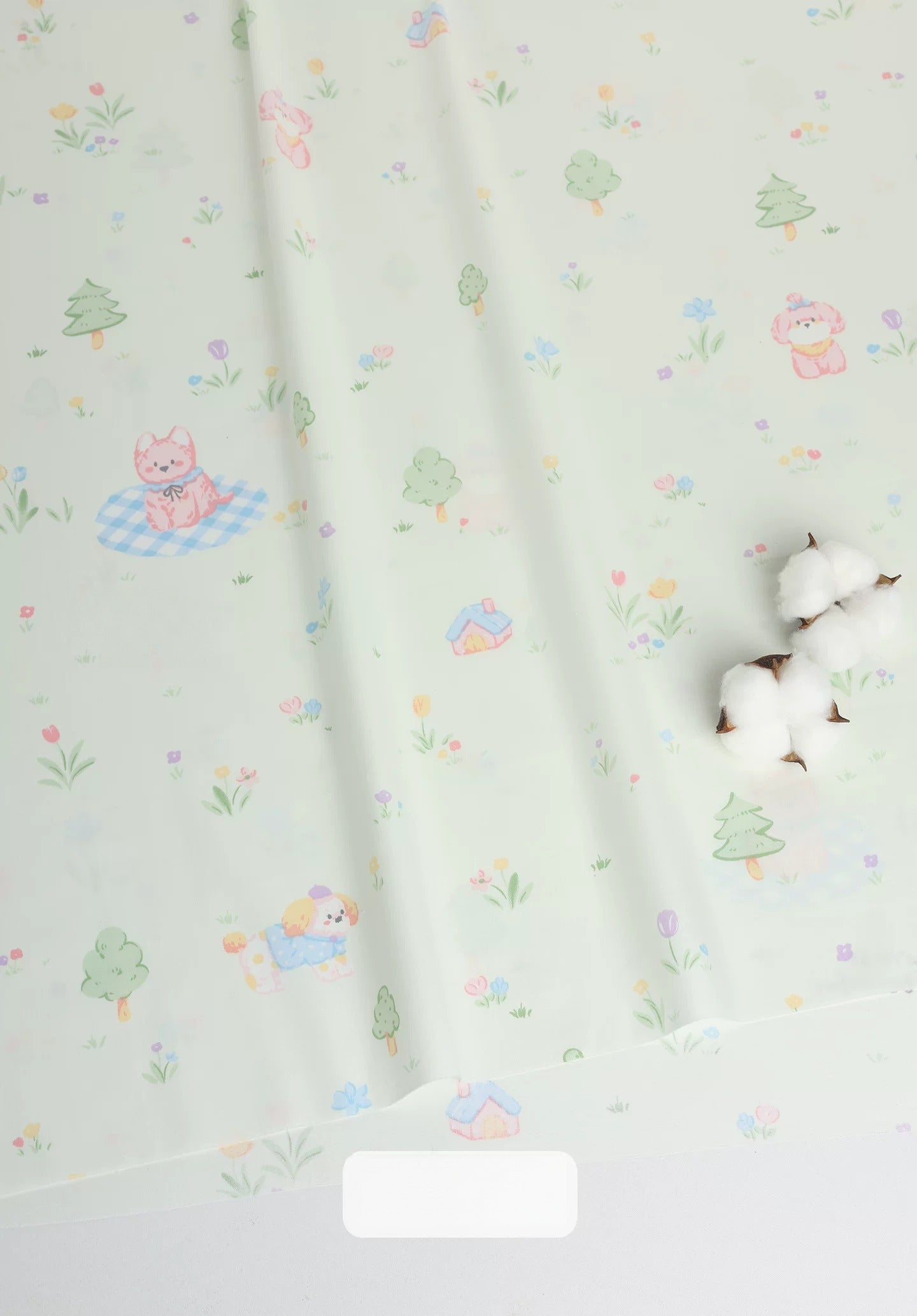 Cotton Fabric, Country Floral Prints, for Dresses, Skirts & Patchwork - Puppy Picnic