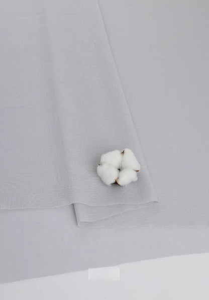 Cotton Lining Fabric, Anti-Static Solid, for Dress, Blouse & Skirt Linings - Light Gray