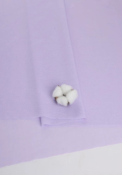 Cotton Lining Fabric, Anti-Static Solid, for Dress, Blouse & Skirt Linings - Light Purple
