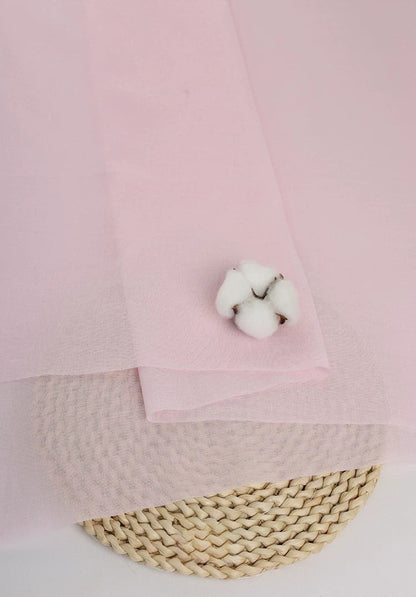 Cotton Lining Fabric, Anti-Static Solid, for Dress, Blouse & Skirt Linings - Light Pink