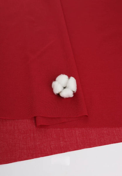 Cotton Lining Fabric, Anti-Static Solid, for Dress, Blouse & Skirt Linings - Wine Red