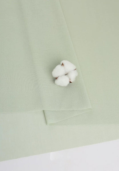 Cotton Lining Fabric, Anti-Static Solid, for Dress, Blouse & Skirt Linings - Pea Green