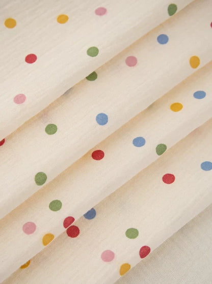 Cotton Double Gauze Fabric, for Baby Blankets & Bibs - Bow Floral