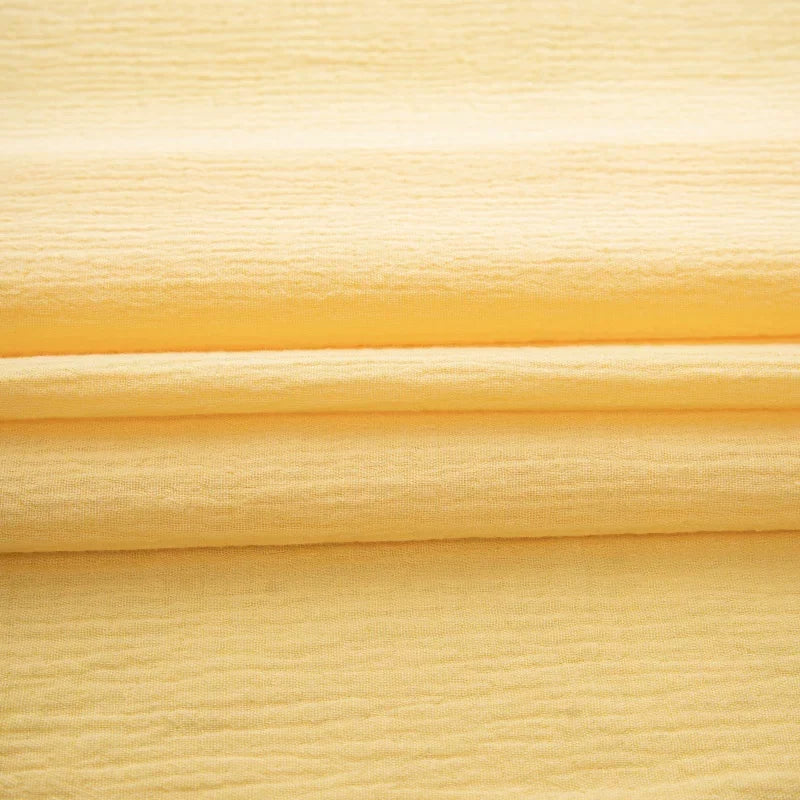 Cotton Double Gauze Fabric, for Baby Essentials - Bright Yellow