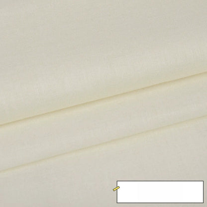 Cotton Lining Fabric, Plain Solid, for Baby Clothing, Dresses & Linings - Cream