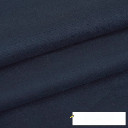 Cotton Lining Fabric, Plain Solid, for Baby Clothing, Dresses & Linings - Navy