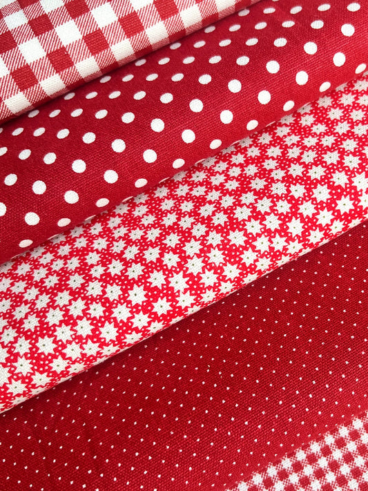 Cotton Polka Dot & Check Fabric, for Shirts & Cushions
