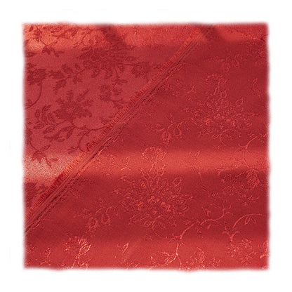 Cotton-Poly Jacquard Fabric, Peony Satin Hanfu & Qipao Cloth