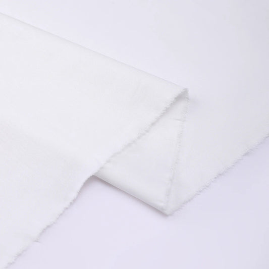 Cotton Poplin Shirting Fabric, 40s for Shirts, 59 in Wide - Natural White