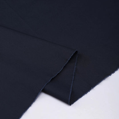 Cotton Poplin Shirting Fabric, 40s for Shirts, 59 in Wide - Navy Blue