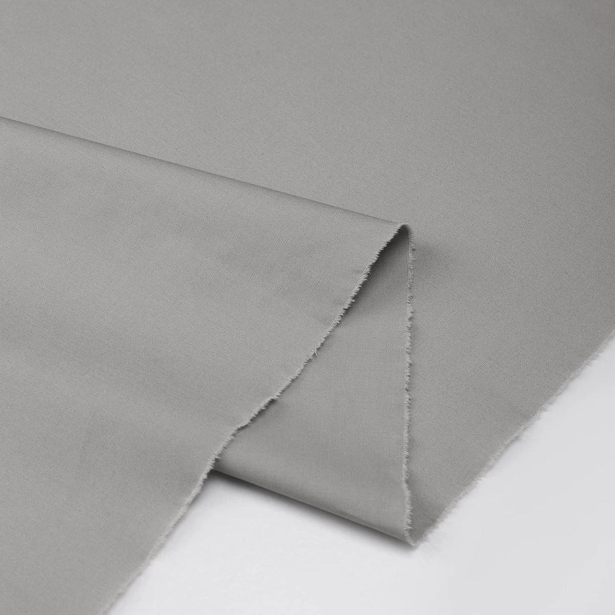 Cotton Poplin Shirting Fabric, 40s for Shirts, 59 in Wide - Grey
