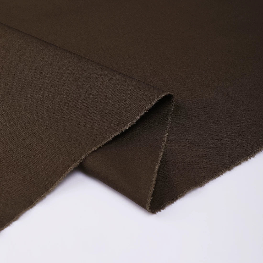Cotton Poplin Shirting Fabric, 40s for Shirts, 59 in Wide - Coffee Brown