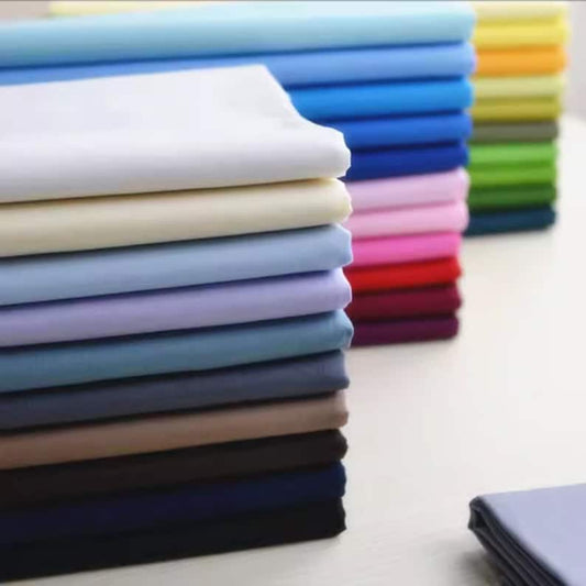 Cotton Poplin Fabric - Color Swatches Overview