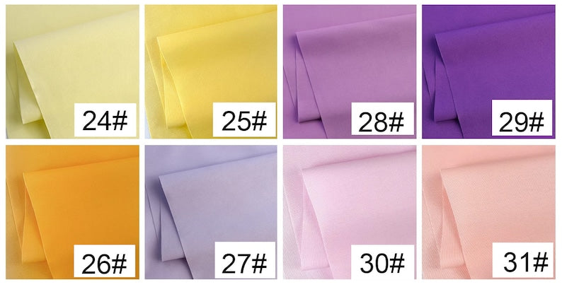 Cotton Poplin Fabric - Color Chart 1