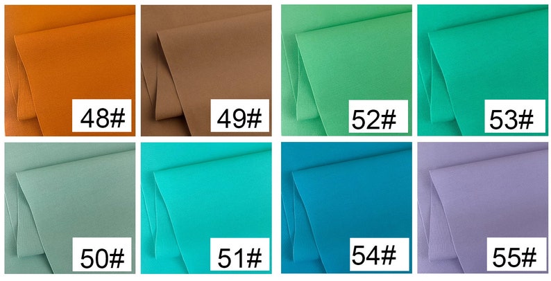 Cotton Poplin Fabric - Swatch Display